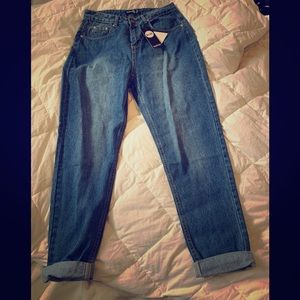 High waisted mom jeans